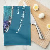 Cyanotic Salmon Bar en Grill Theedoek (Quarter Fold)