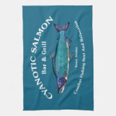 Cyanotic Salmon Bar en Grill Theedoek (Verticaal)