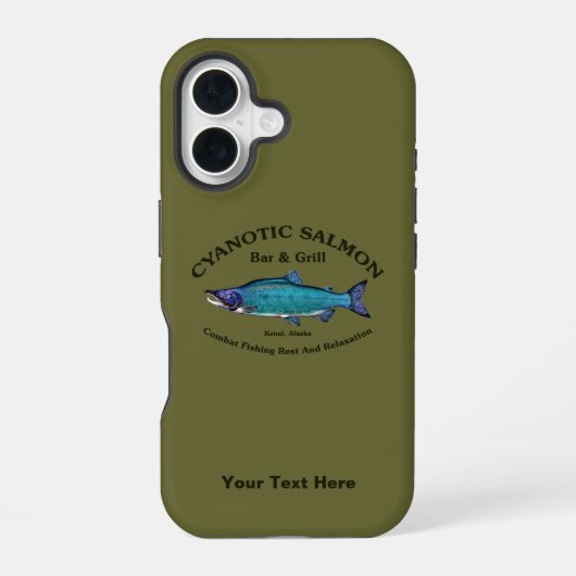 Cyanotic Salmon Bar & Grill iPhone 16 Hoesje (Achterkant)