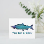 Cyanotic Salmon Briefkaart (Staand voorkant)