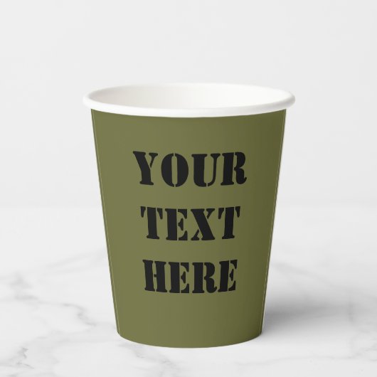 Cyanotische Zalm Bar & Grill Paper Cups Papieren Bekers (Achterkant)