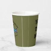 Cyanotische Zalm Bar & Grill Paper Cups Papieren Bekers (Links)