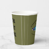 Cyanotische Zalm Bar & Grill Paper Cups Papieren Bekers (Rechts)