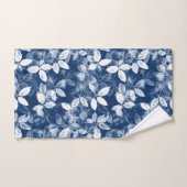 Cyanotype Blauw Blad Print Bad Handdoek (Handdoek)