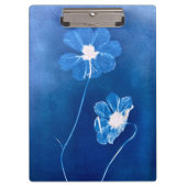 Cyanotype Bloem Klembord (Voorkant)