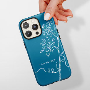 Cyanotype Blue Botanical Floral Custom Case-Mate iPhone 14 Pro Max Hoesje