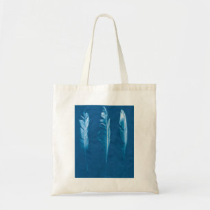 Cyanotype Feathers Tote Bag
