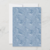 Cyanotype kleuren en Bezoekende Butterflies. Kaart (Achterkant)