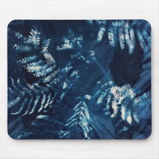 Cyanotype Mousepad - Mimosa Tree Muismat (Voorkant)