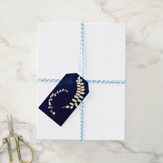 Cyanotype Varen Cadeau Labels Cadeaulabel (Met Touw)