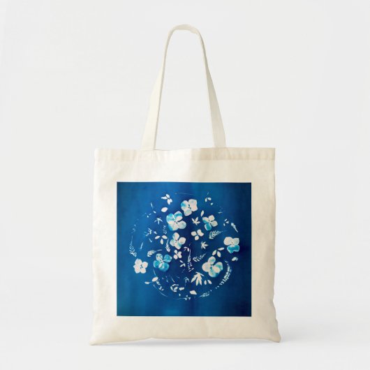Cyanotypische fleuri - Voorjaarslucht Tote Bag (Voorkant)