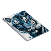 cyanotypische tijger | Notitieboek Journal (Rechterzijde)