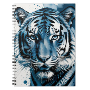 cyanotypische tijger   Notitieboek Journal