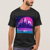 Cyansynthgolfstad T-shirt (Voorkant)