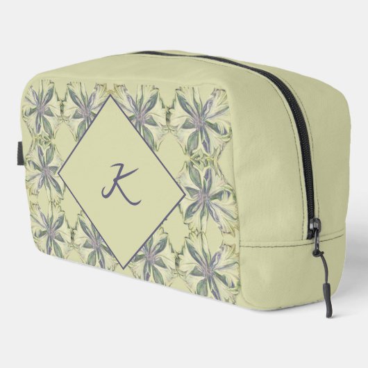 Cyanus Flower Print Cut Naaizak Toilettasje (Rechterhoek)