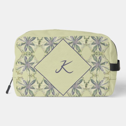 Cyanus Flower Print Cut Naaizak Toilettasje (Achterkant)