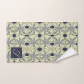 Cyanus Lattice w Navy Blue Bad Handdoek (Handdoek)