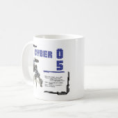 Cyber 05 Mech Robot Design Koffiemok (Voorkant links)