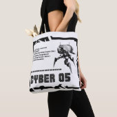 Cyber 05 Mech Robot Design Tote Bag (Dichtbij)