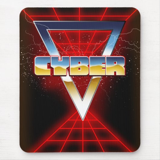 Cyber 1980s muismat (Voorkant)