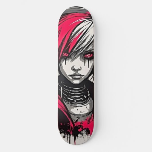 Cyber 2K Urban Emo Meisje  Persoonlijk Skateboard (Voorkant)