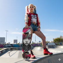 Cyber 2K Urban Emo Meisje Skateboarddek