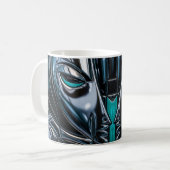 Cyber Abstract Koffie Koffiemok (Voorkant links)