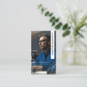 Cyber Analyst Foto QR Code Visitekaartje (Staand voorkant)