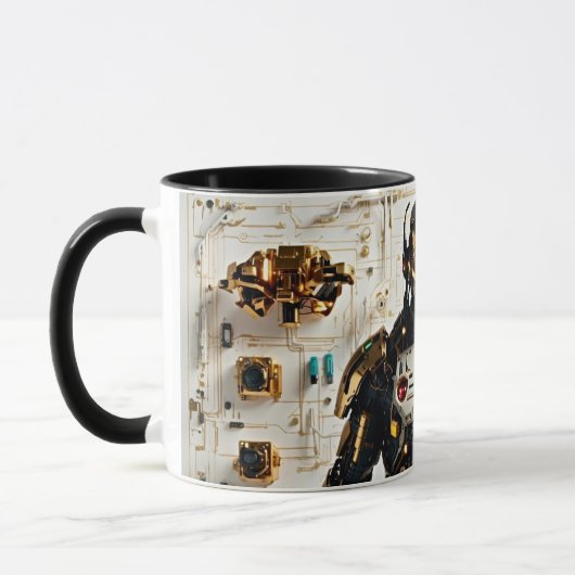 Cyber Art: Android Illustratie Mok (Links)