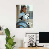 Cyber Athena: Tactical Wisdom Poster (Thuiskantoor)