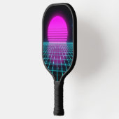 Cyber Athletic Laser Horizon Neon 80s Custom Pickleball Paddle (Links)