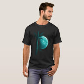 Cyber Bamboo Moon – Harmony of Nature and AI T-shirt (Voorkant volledig)