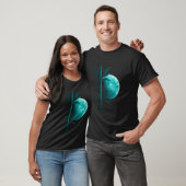 Cyber Bamboo Moon – Harmony of Nature and AI T-shirt (Unisex)