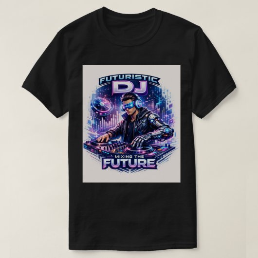 Cyber-Beat: The Future of Sound T-shirt (Design voorkant)
