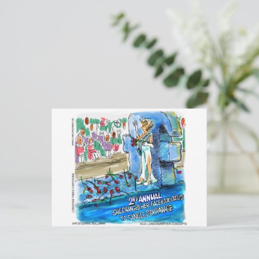 Cyber Beauty Queen Funny Gifts T - shirts Kaarten, Briefkaart (Staand voorkant)