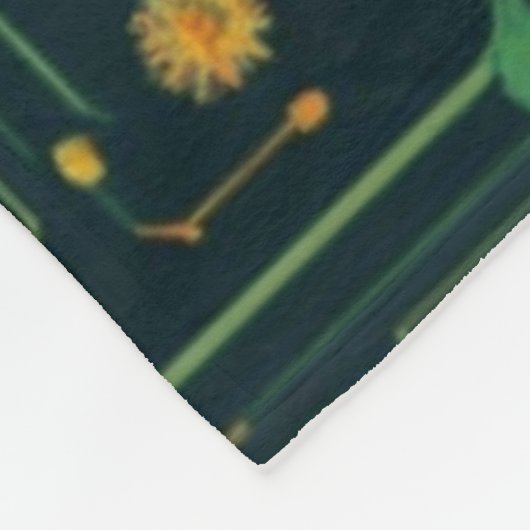 Cyber Bloom Fleece Deken (Hoek)