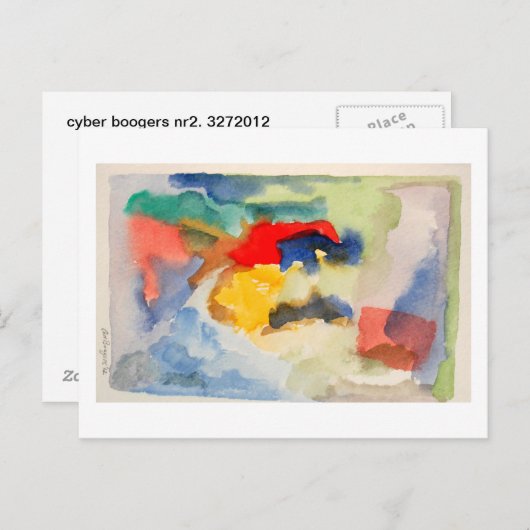 Cyber boogers nr 2. 3272012 briefkaart (Voorkant / Achterkant)