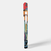 "Cyber Buff Dog – Retro Anime Robot Warrior" Case-Mate iPhone Case (Achterkant / Links)