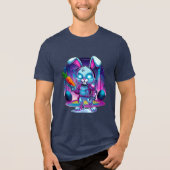 Cyber Bunny Uprising Tri-Blend Shirt (Voorkant)