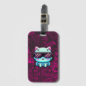 Cyber Cat Bagagelabel (Voorkant (verticaal))