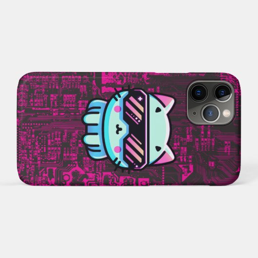 Cyber Cat Case-Mate iPhone Case (Achterkant (horizontaal))