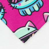 Cyber Cat Fleece Deken (Hoek)