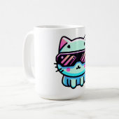 Cyber Cat Koffiemok (Voorkant links)