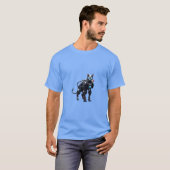 Cyber Cat Samurai T-shirt ⚔️ | Tokyo Street Style (Voorkant volledig)