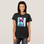 Cyber Cat T-shirt (Voorkant volledig)