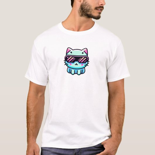 Cyber Cat T-shirt (Voorkant)