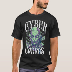 Cyber Cerros Streetwear Grafisch – Futuristische A T-shirt