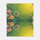 Cyber Chartreuse Fleece Deken (Voorkant)