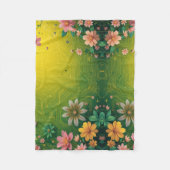 Cyber Chartreuse Fleece Deken (Voorkant)