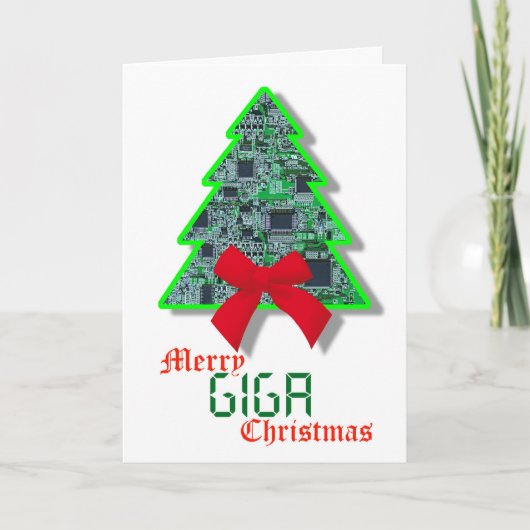 Cyber Christmas-Kaart Feestdagen Kaart (Voorkant)